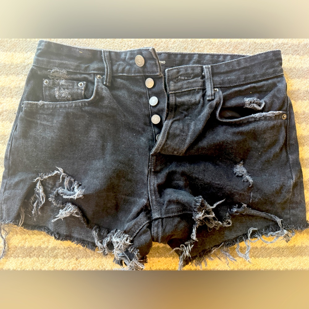 GRLFRND Helena Short denim shorts